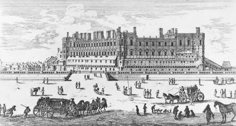 Ansicht des Château de Saint-Germain-en-Laye, 1658